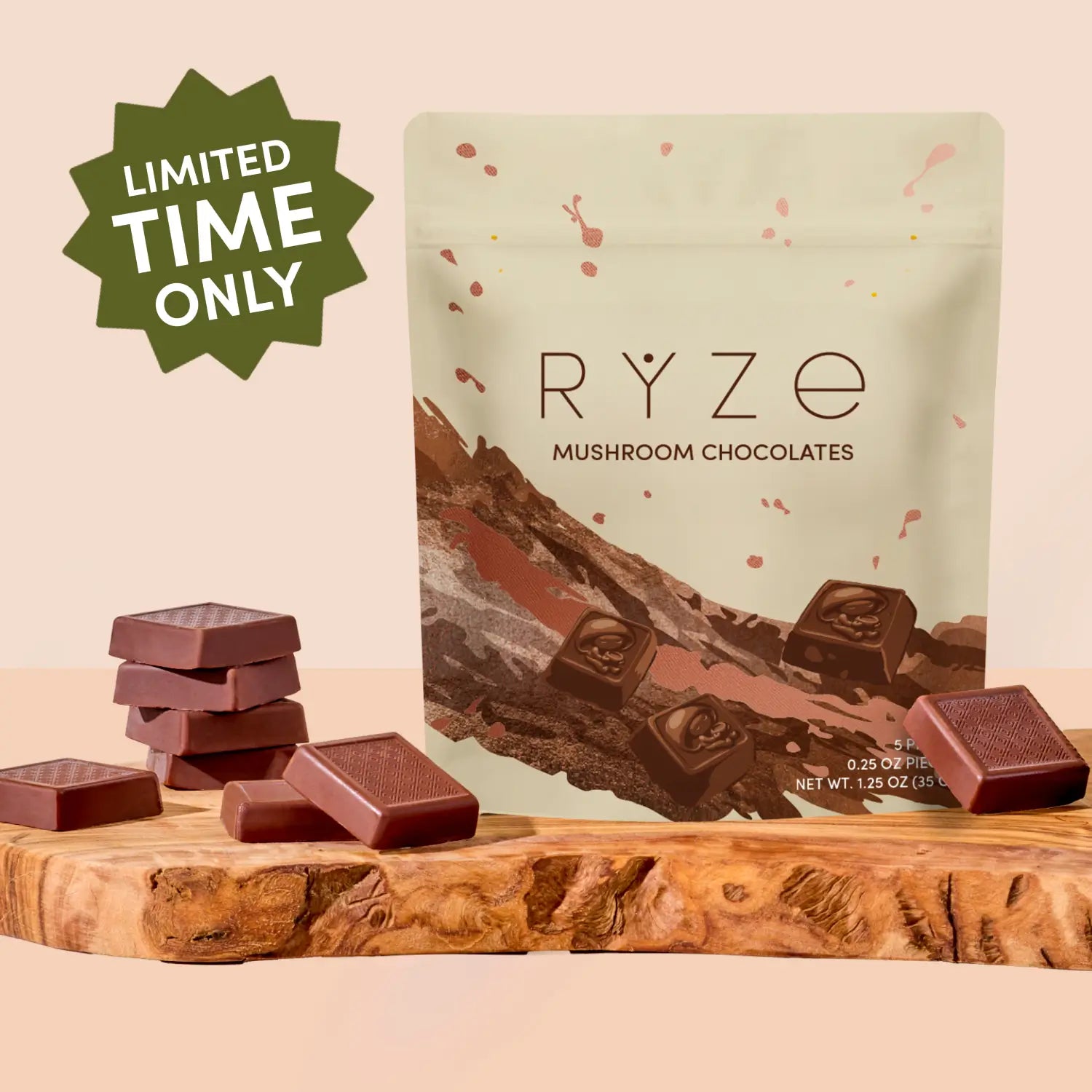 Mushroom Chocolates Rye (15 pieces) O6 Zr