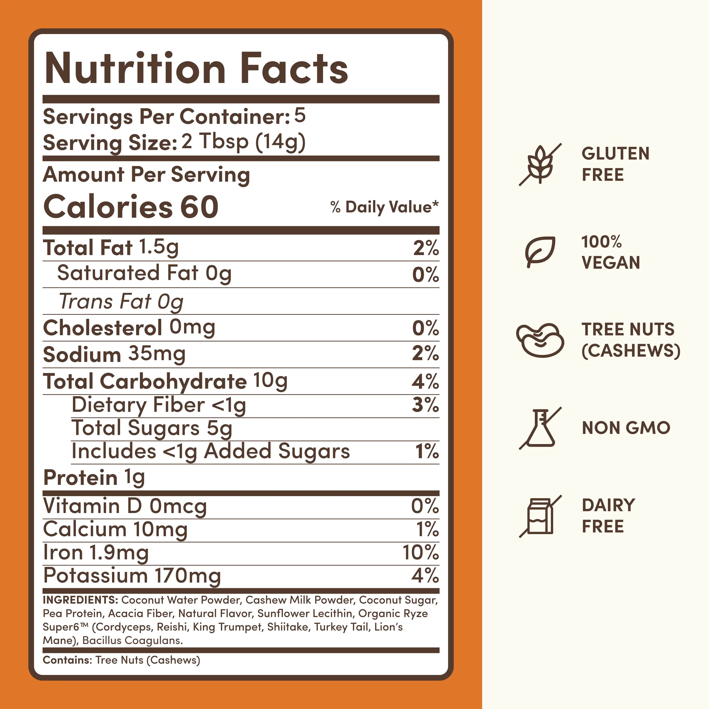 Vanilla + Caramel Superfood Creamer D7 3z