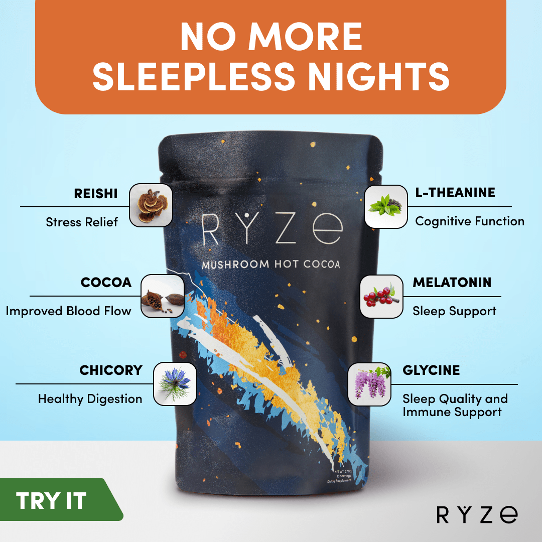 Hot Cocoa - with 6 Sleep Superfoods to Help Fall Asleep and Stay Asleep X1 vw